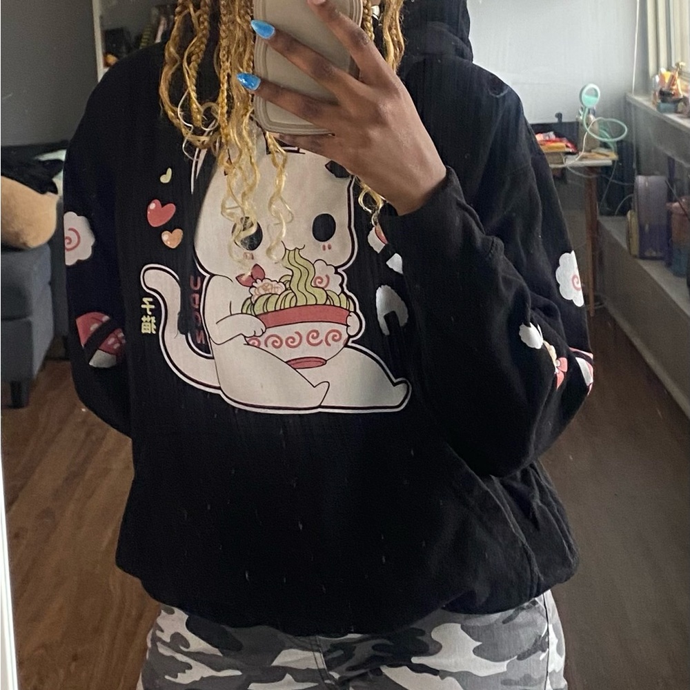 Stylish cat hoodie